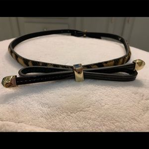 White House Black Market Leopard belt